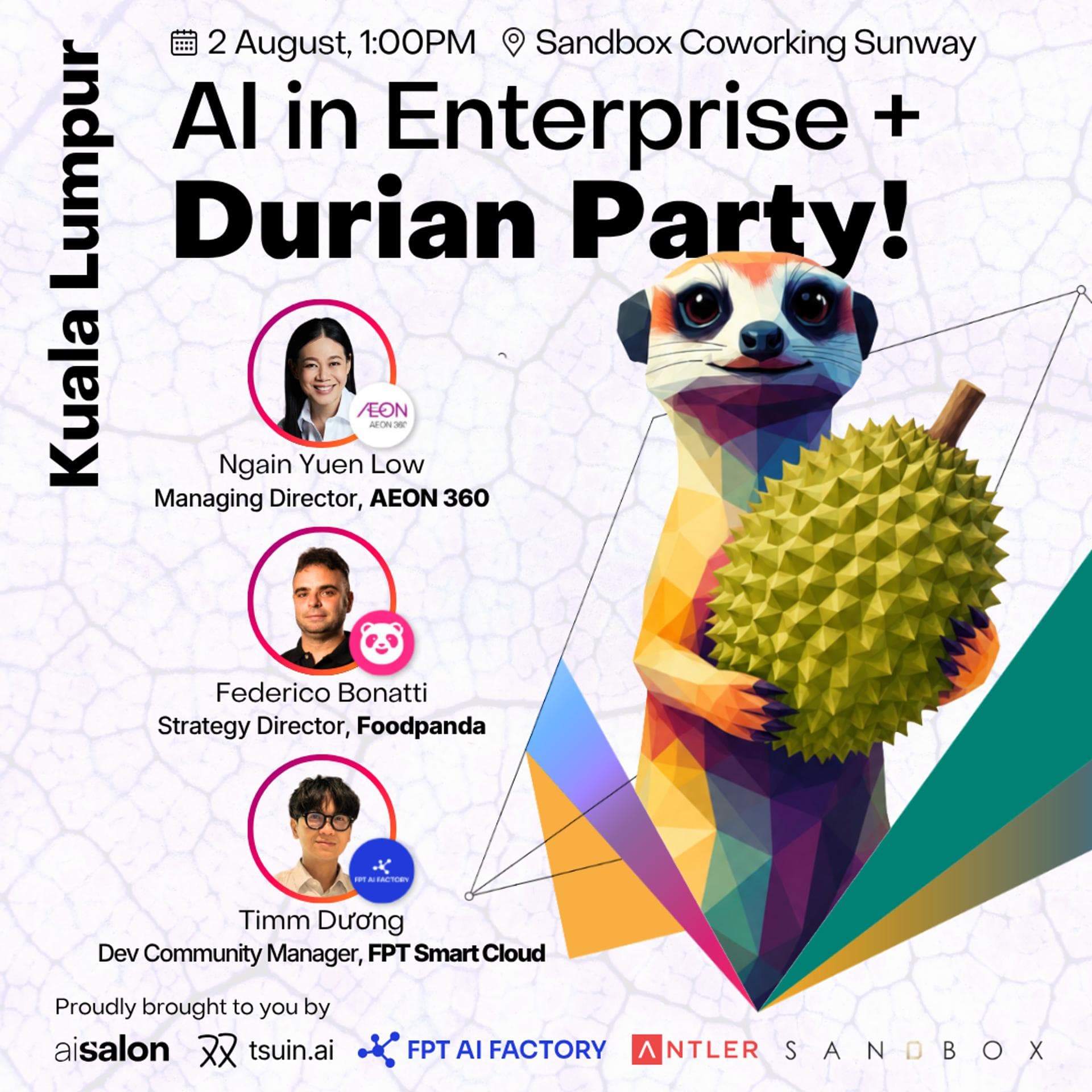 AI Salon KL: AI in Enterprise + Durian Party!