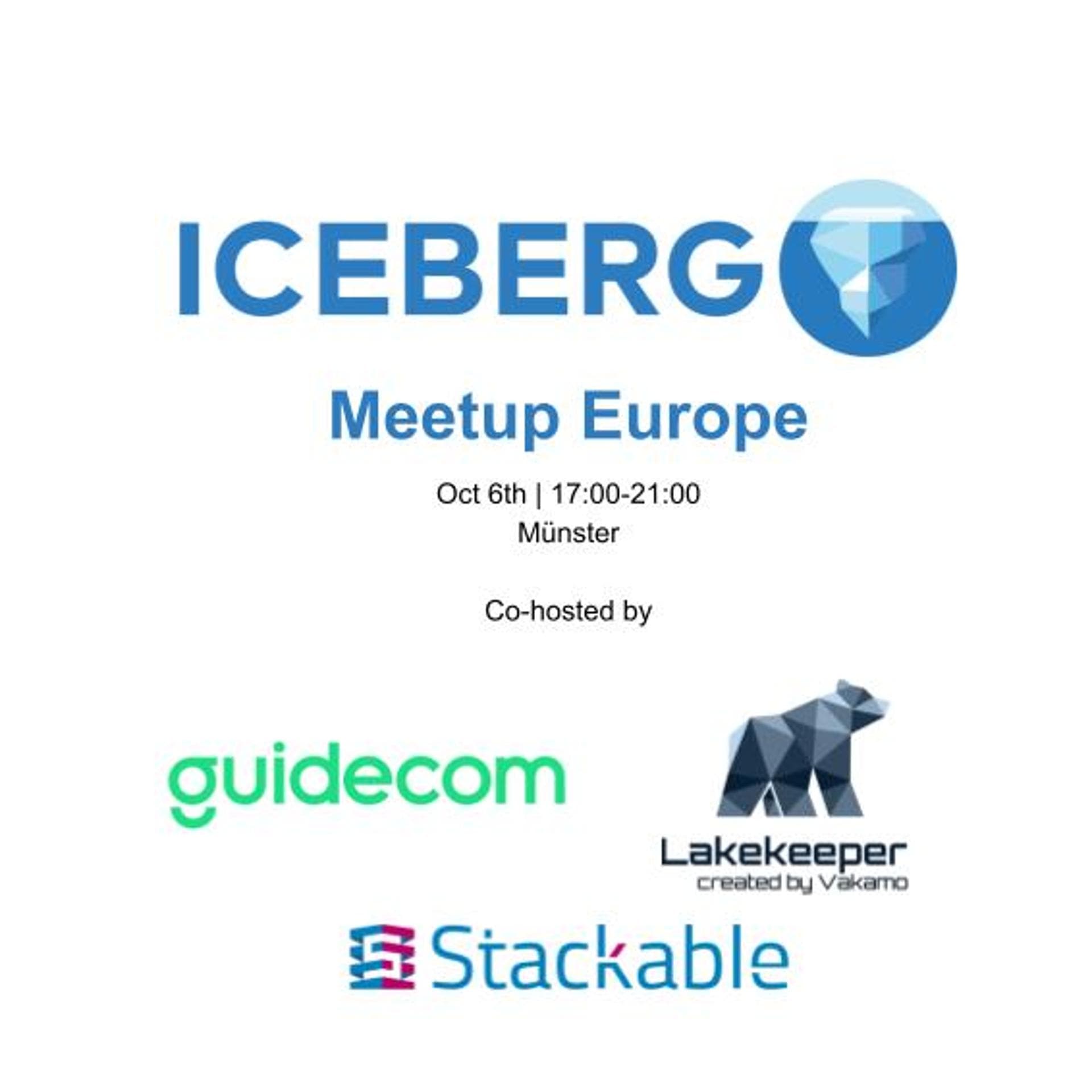 Apache Iceberg™ Europe Community Meetup - October 2026 Munster Edition