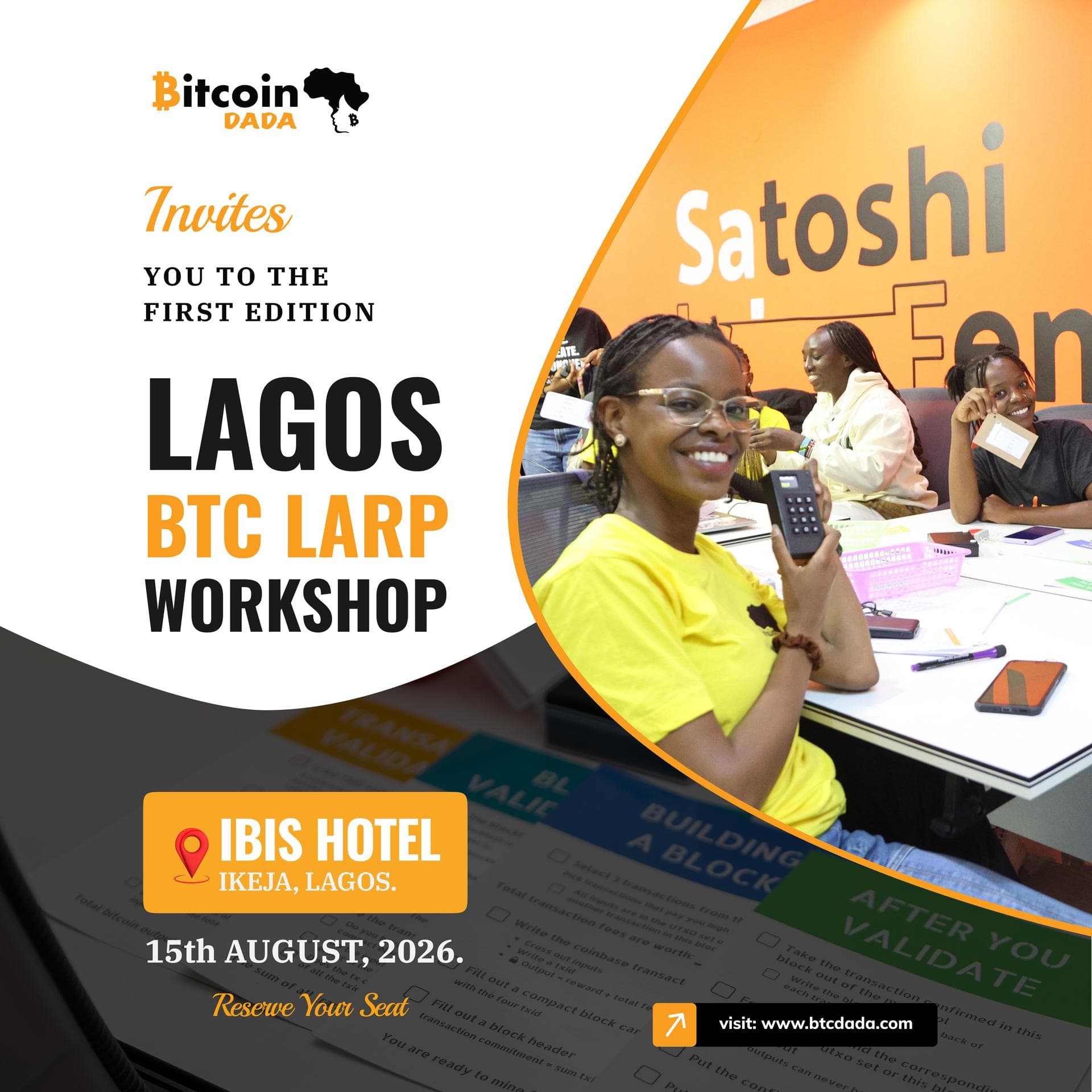 BTC DADA BITCOIN LARP TRAINING: Lagos