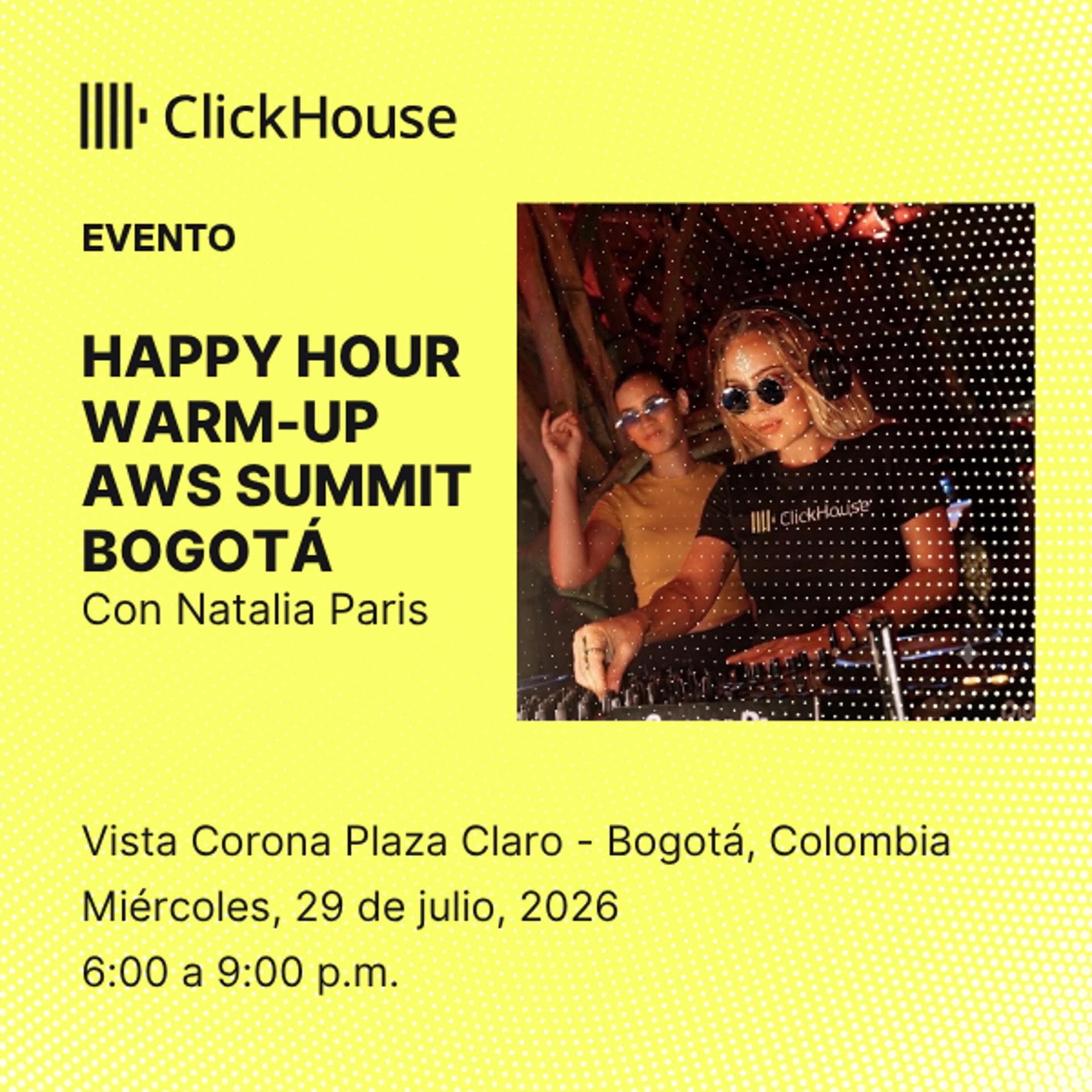 Happy hour warm-up AWS Summit Bogotá