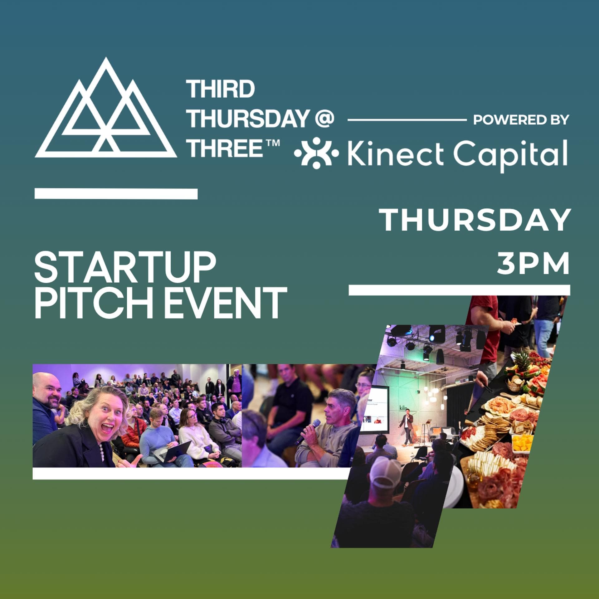 (Oct 15) Third Thursday @ Three Startup Pitch Event