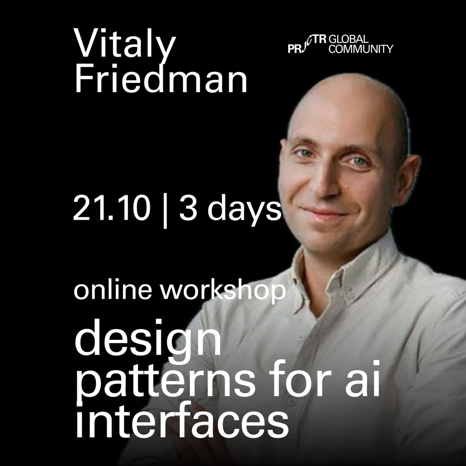 Online Workshop. Interface Design Patterns for AI Interfaces