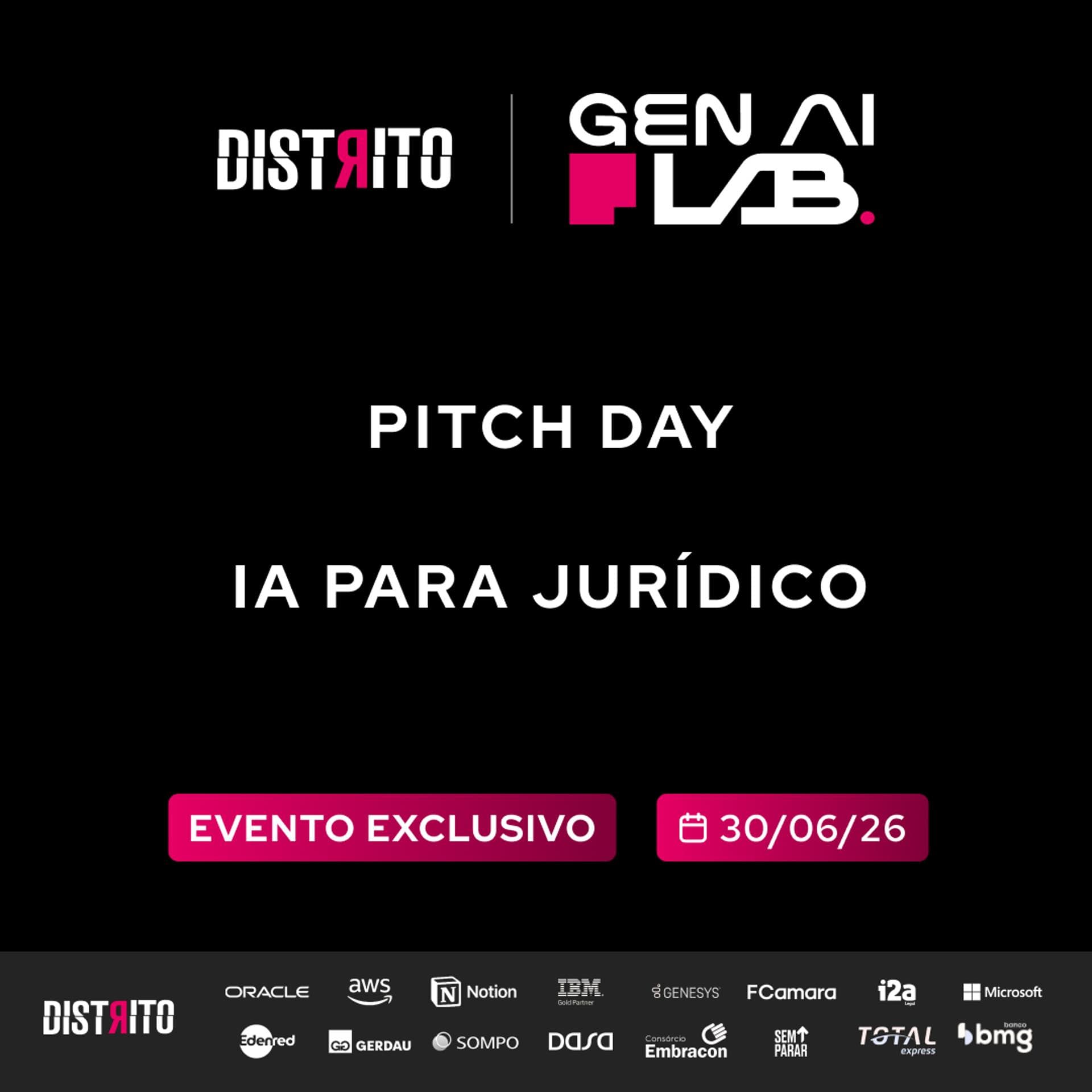 Pitch Day | Soluções de IA para Jurídico