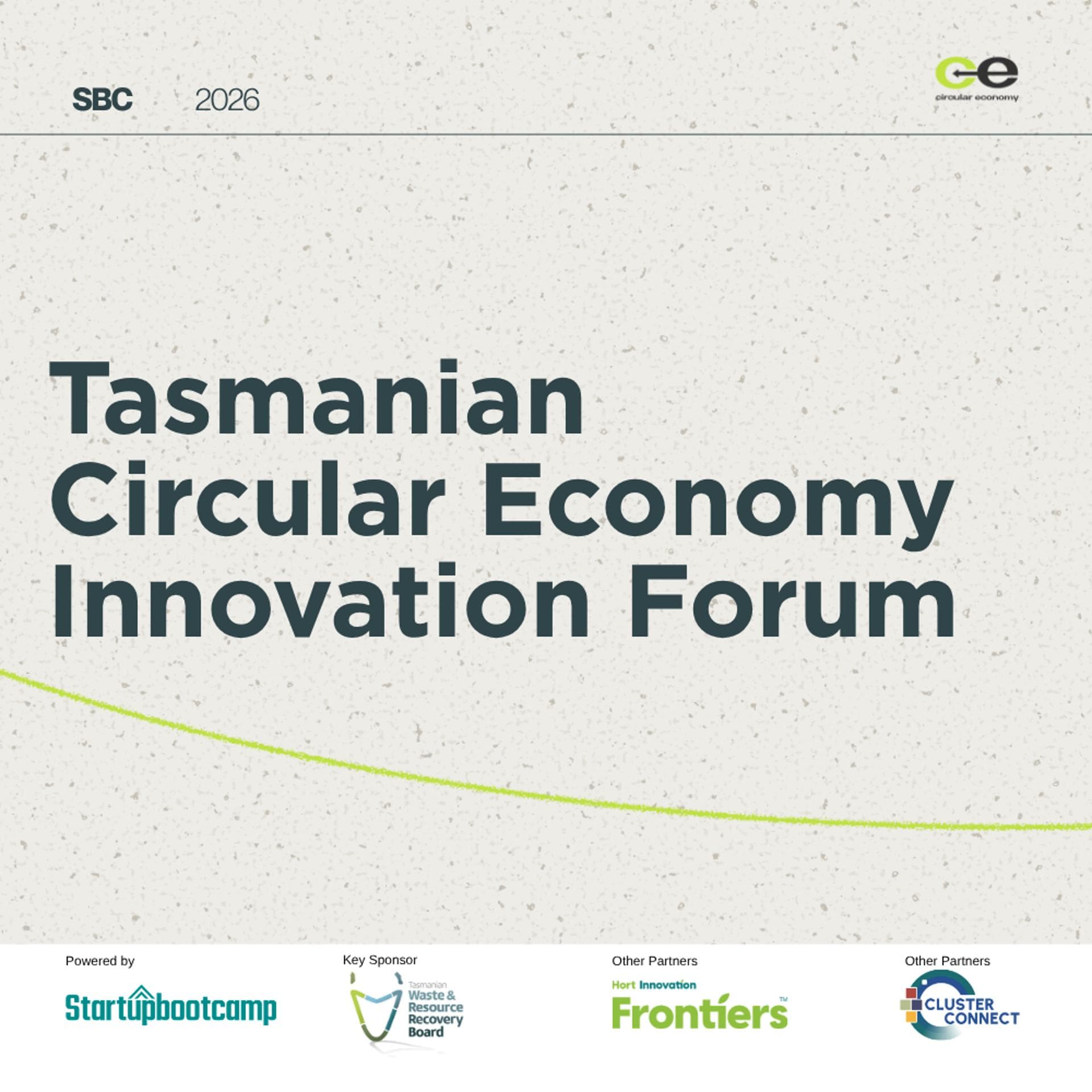 Tasmanian Circular Economy Innovation Forum
