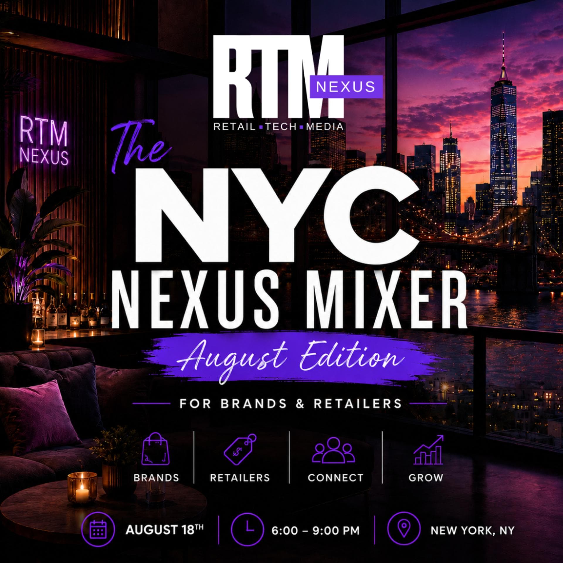 The NYC Nexus Mixer - August Edition